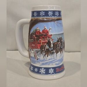 1995 Holiday Budweiser Beer Stein